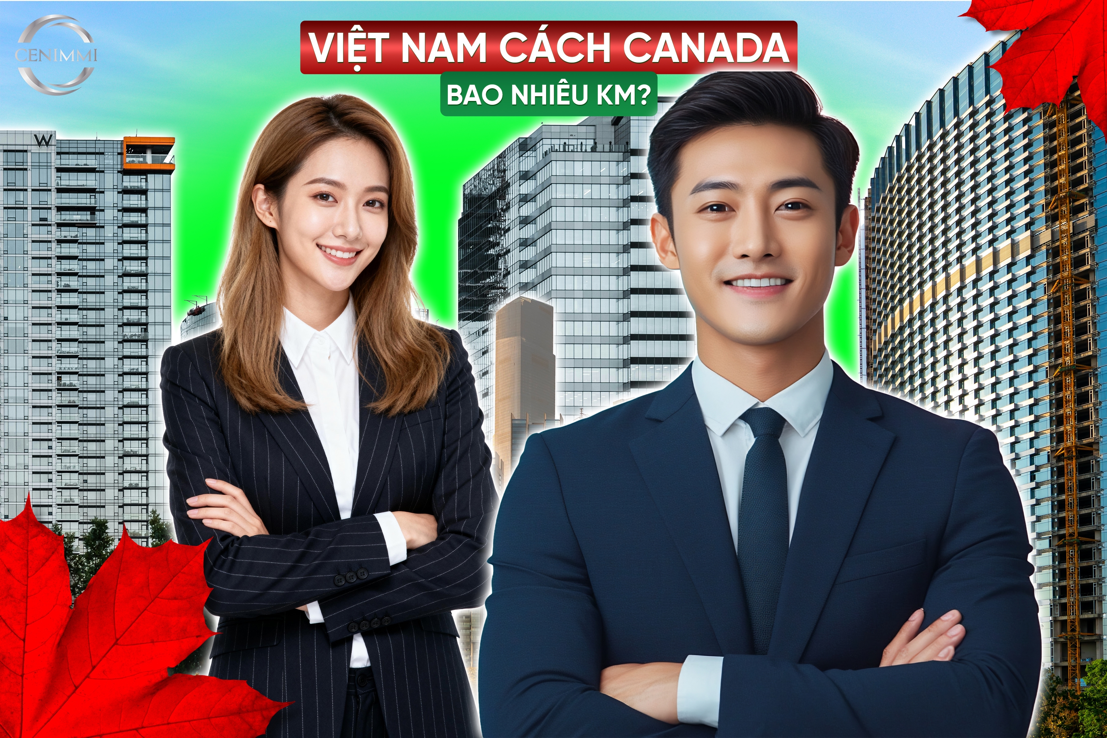 Việt Nam cách Canada bao nhiêu km ?