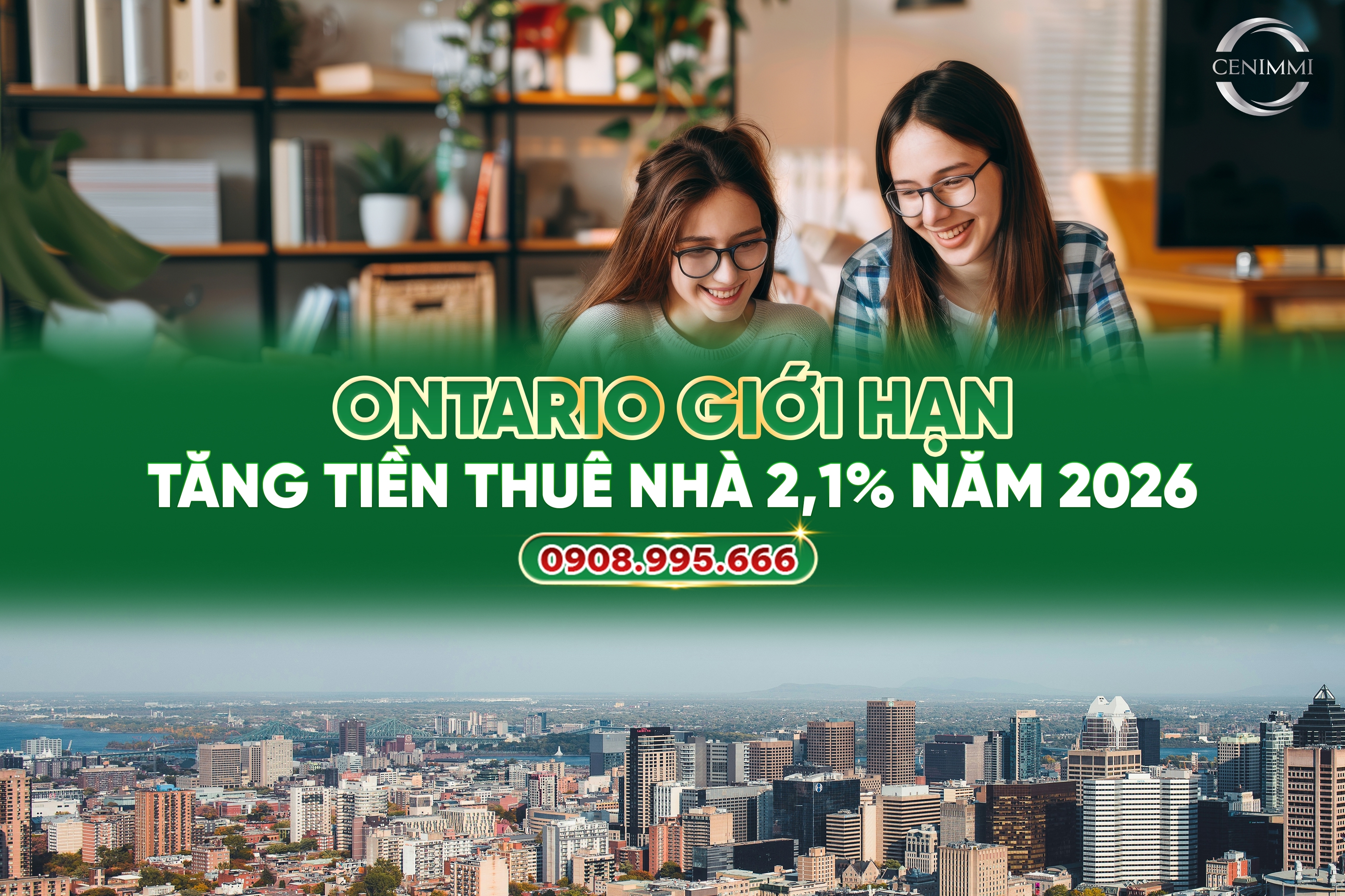 Ontario Áp Dụng Giới Hạn Tăng Tiền Thuê Nhà 2,1% Năm 2026