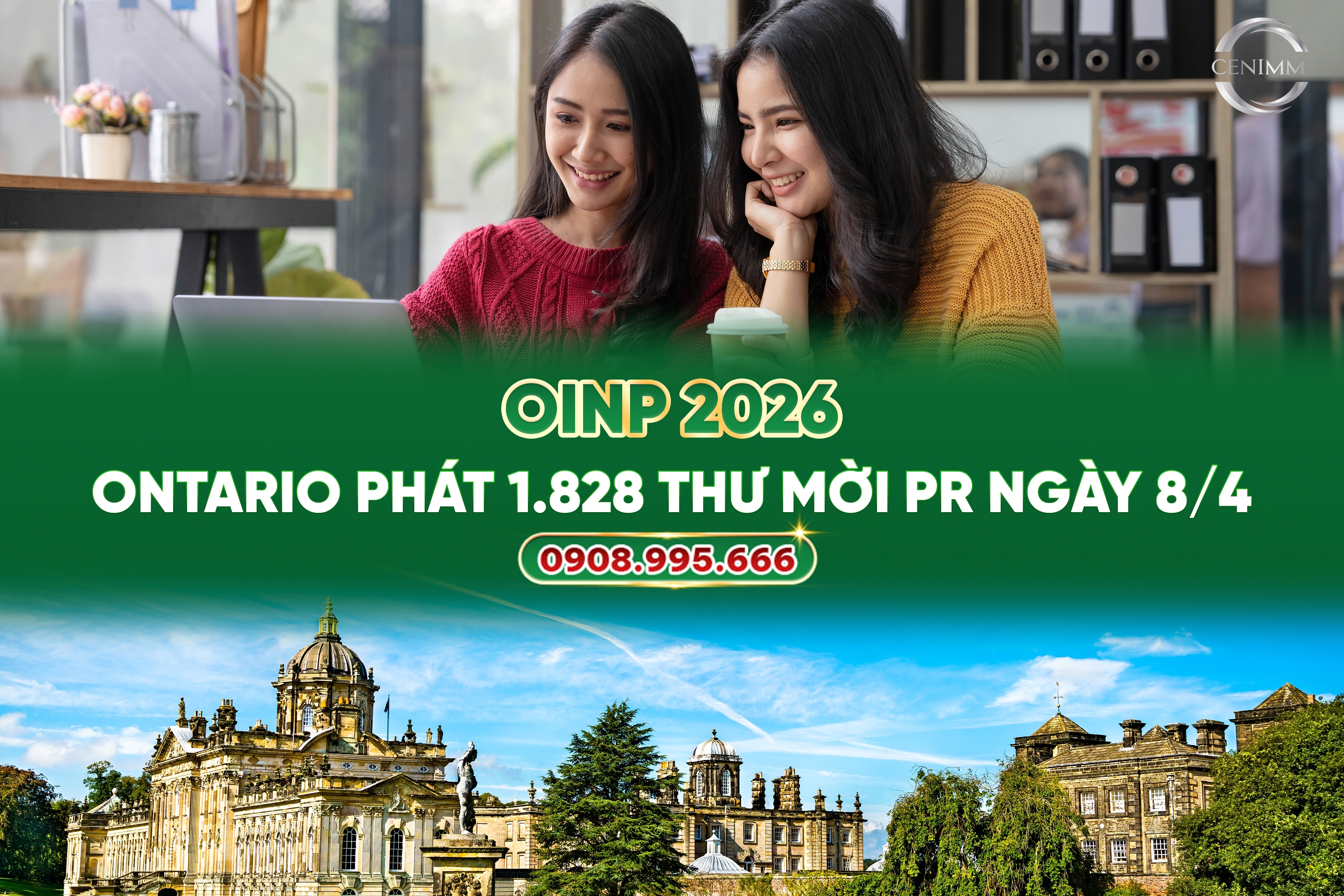 OINP 2026: Ontario phát 1.828 thư mời PR ngày 8/4