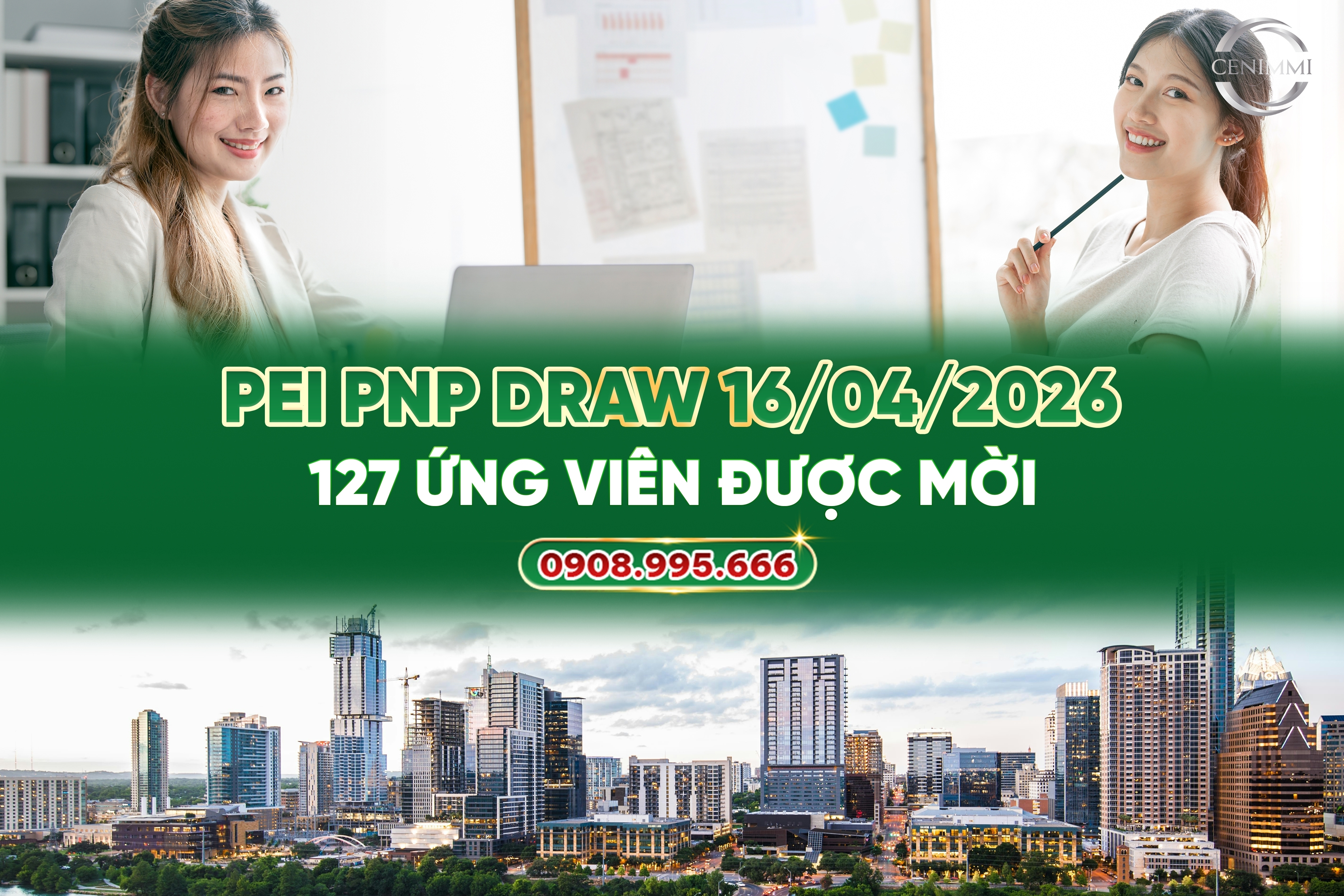 PEI PNP Draw 16/04/2026: 127 Ứng Viên Được Mời