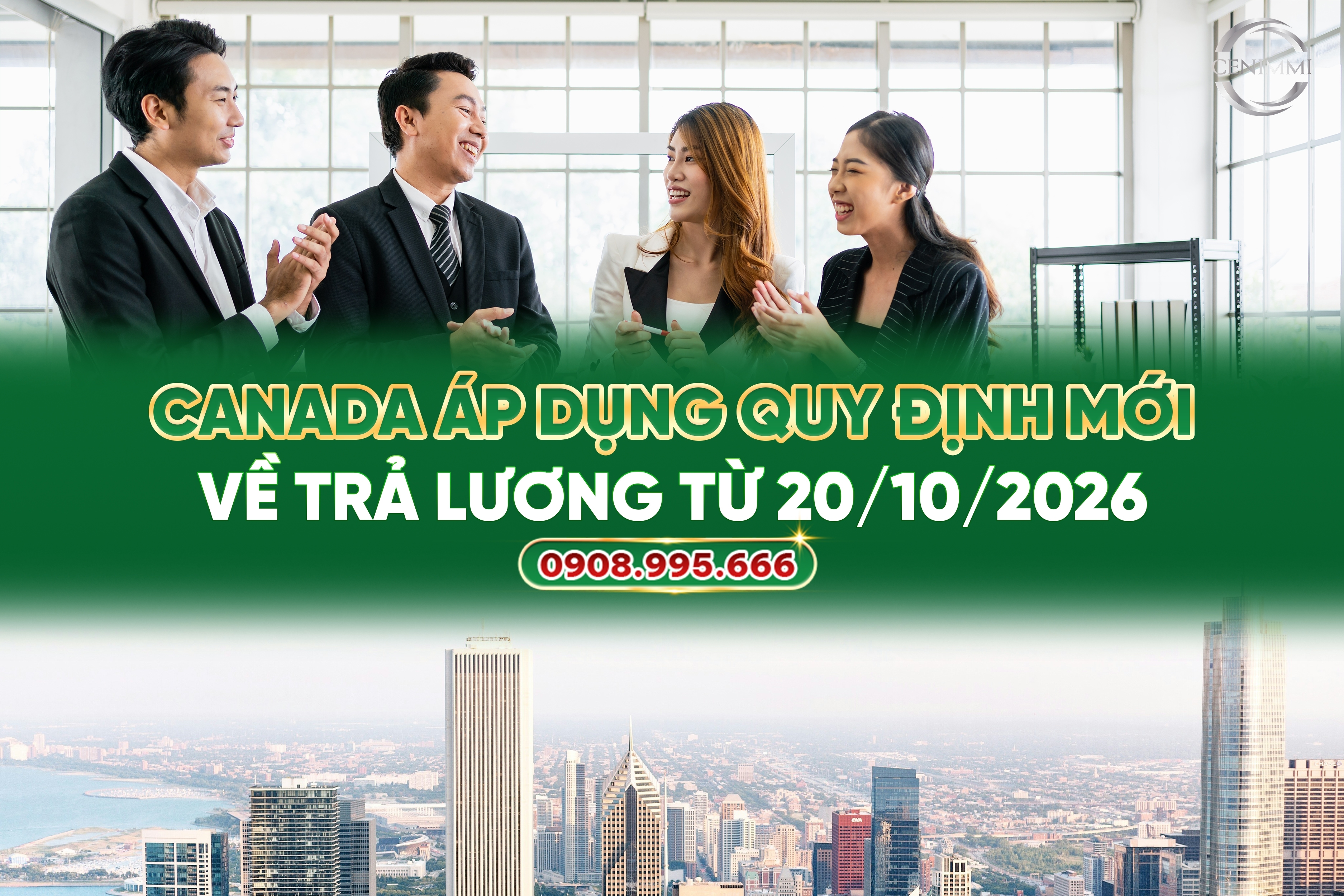 Canada áp dụng quy định mới về trả lương từ 20/10/2026