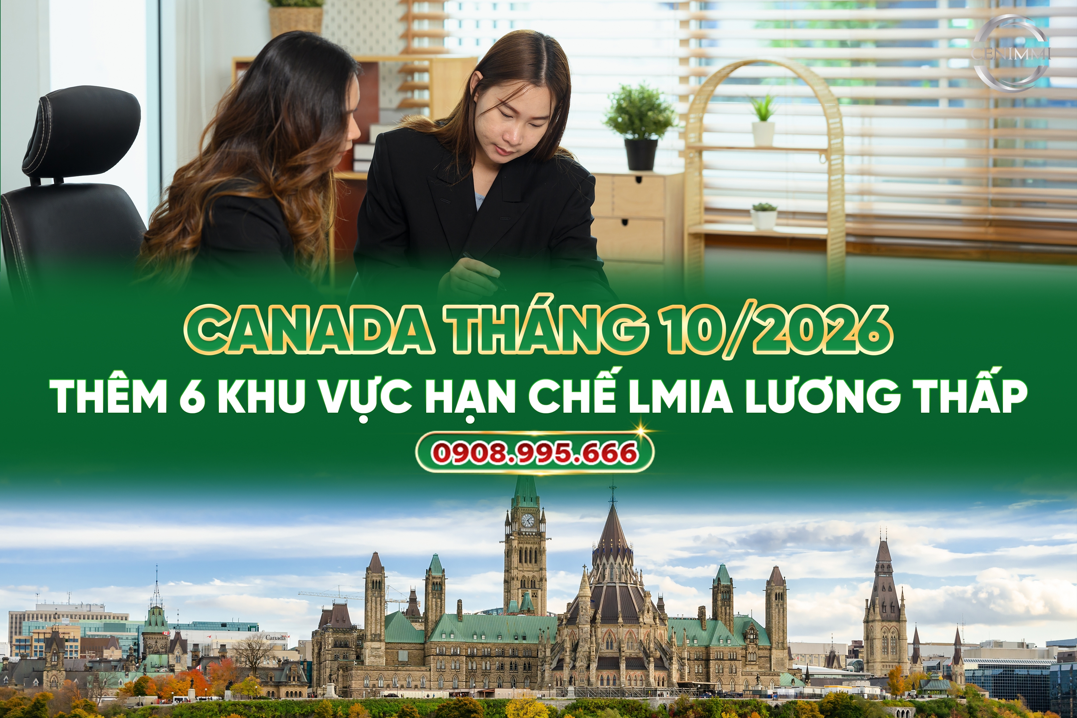 Canada tháng 10/2026: Thêm 6 khu vực hạn chế LMIA lương thấp