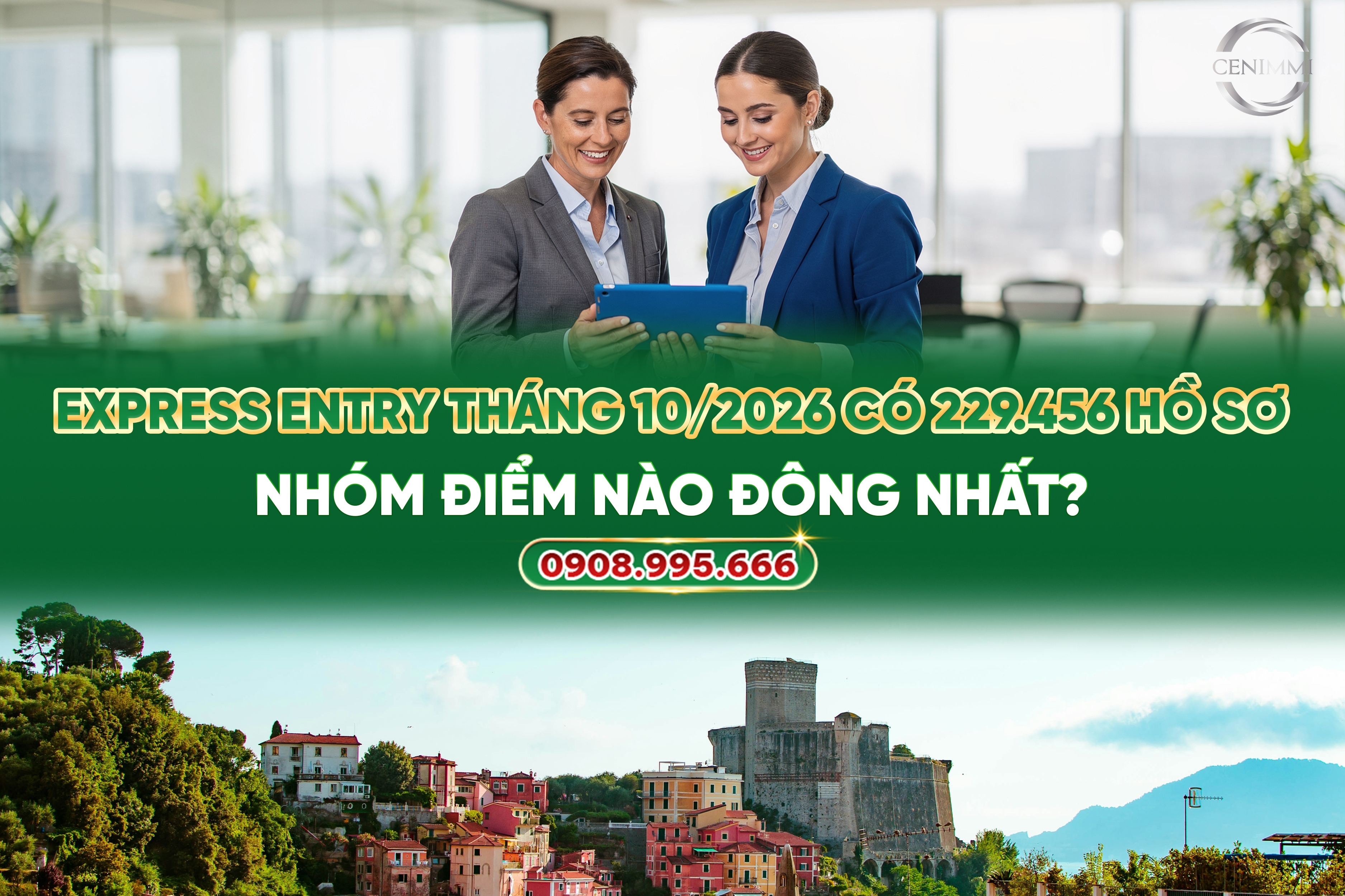 Express Entry tháng 10/2026 có 229.456 hồ sơ: Nhóm điểm nào đông nhất?