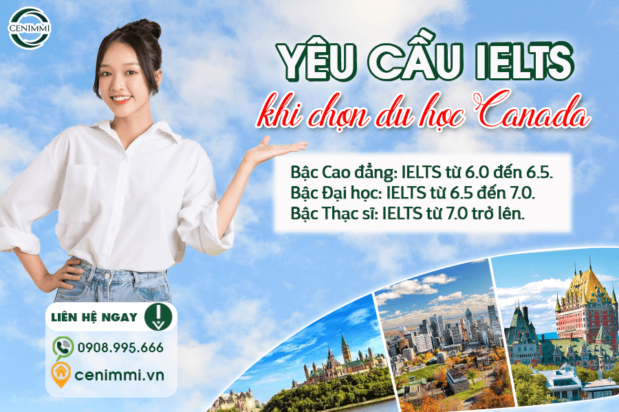 Du học Canada cần IELTS bao nhiêu? Trường hợp nào không cần ?