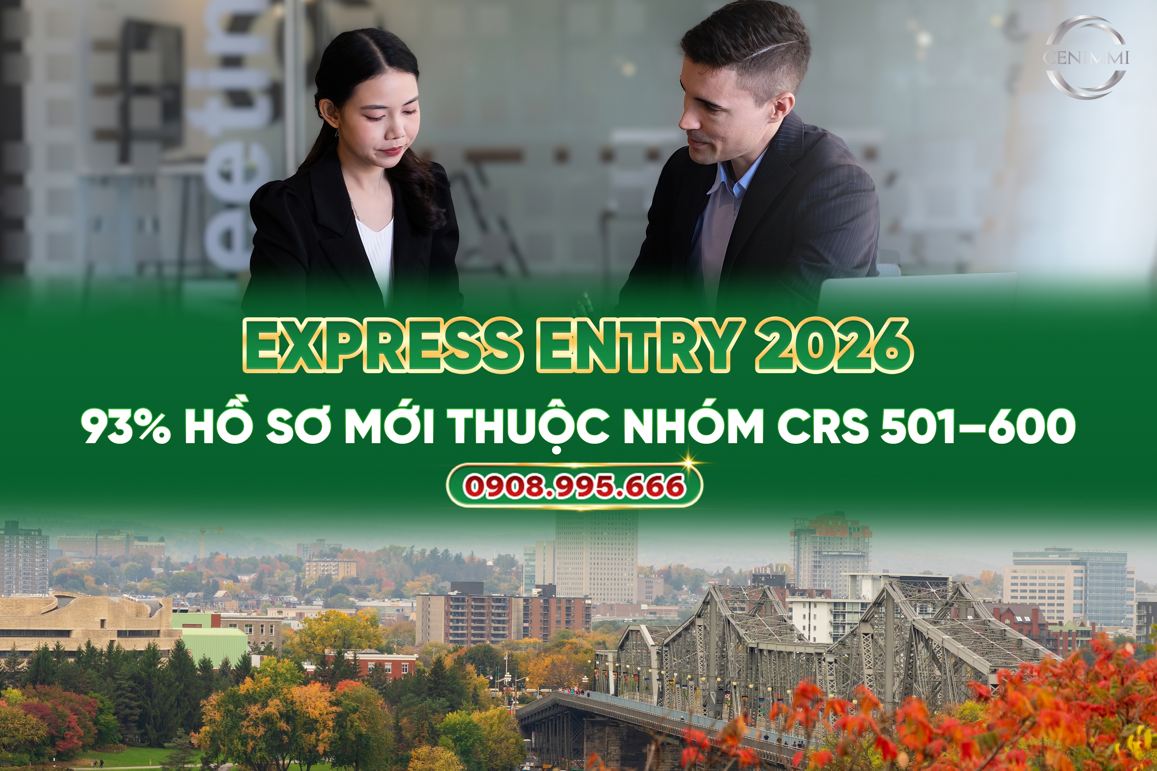 Express Entry 2026 93% Hồ Sơ Mới Thuộc Nhóm CRS 501–600