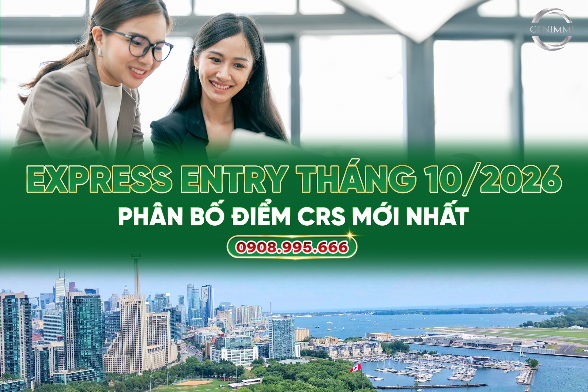 Express Entry tháng 10/2026: Phân bố điểm CRS mới nhất